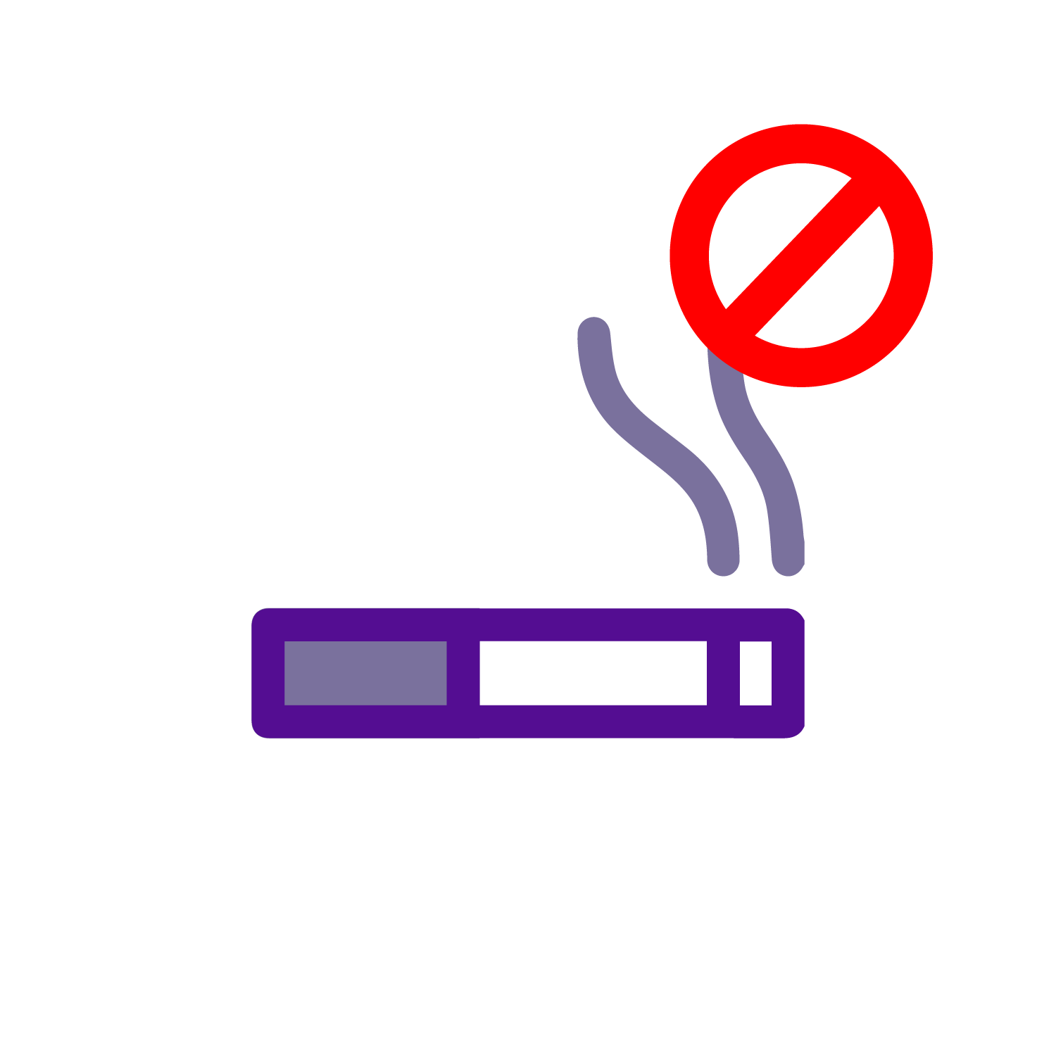 Ilustración prohibido fumar