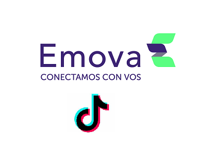 Logo Emova y Tik Tok