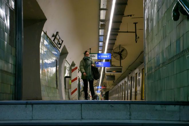 Mirta Rapetti. Estación 9 de Julio, Línea D