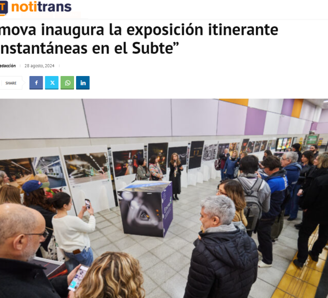 Nota de Notitrans sobre la muestra fotográfica en el Subte