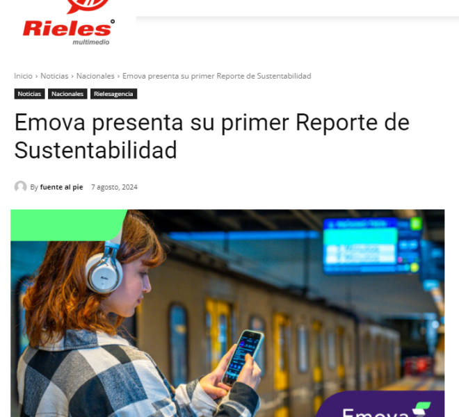 Nota de Rieles sobre el Reporte de Sustentabilidad