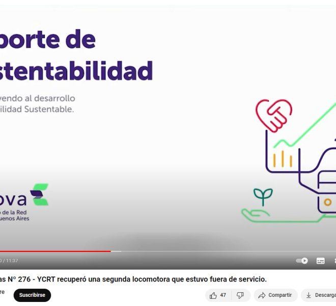 Video de Trenes por Siempre sobre el reporte de sustentabilidad