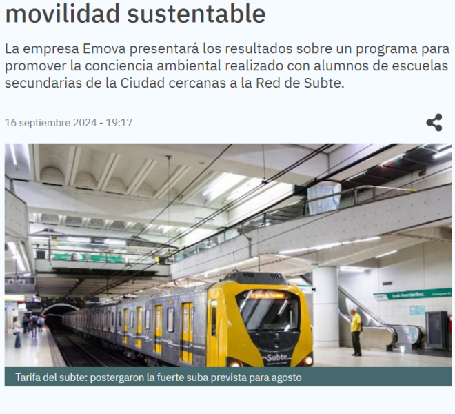 Nota de Marcelo Bonelli sobre la movilidad sustentable