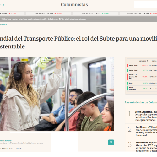 Columna de opinión de Ester Litovsky en El Cronista