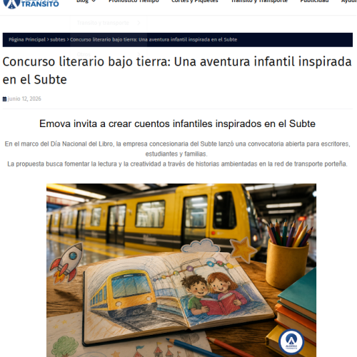 Nota de Alertas Tránsito sobre el concurso del cuento infantil