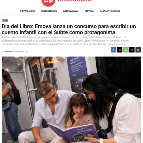 Nota de En el Subte sobre el concurso del cuento infantil