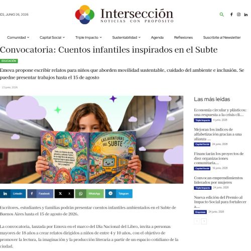 Nota de Intersección sobre el concurso de cuentos infantiles