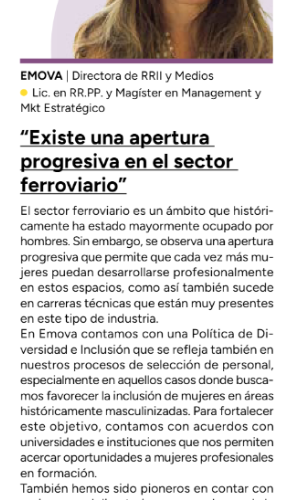 Nota de Mujeres Líderes - Prensa Económica Emova (2026)
