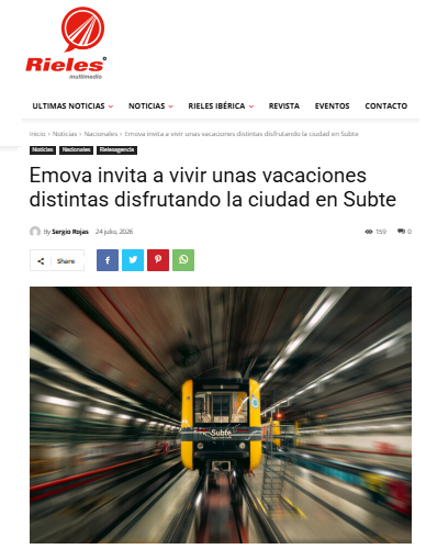 Nota de Rieles sobre Vacaciones en el Subte