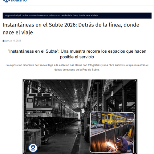 Nota de Alertas tránsito sobre la muestra fotográfica