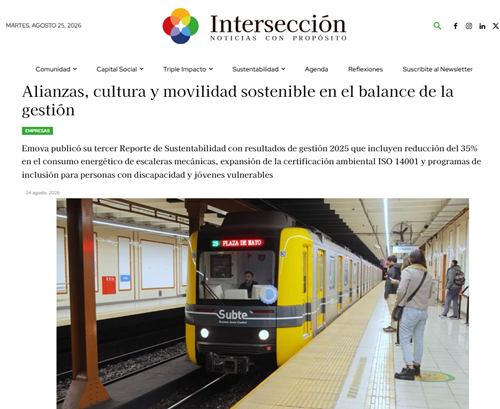 Nota de Intersección sobre el Reporte de Sustentabilidad
