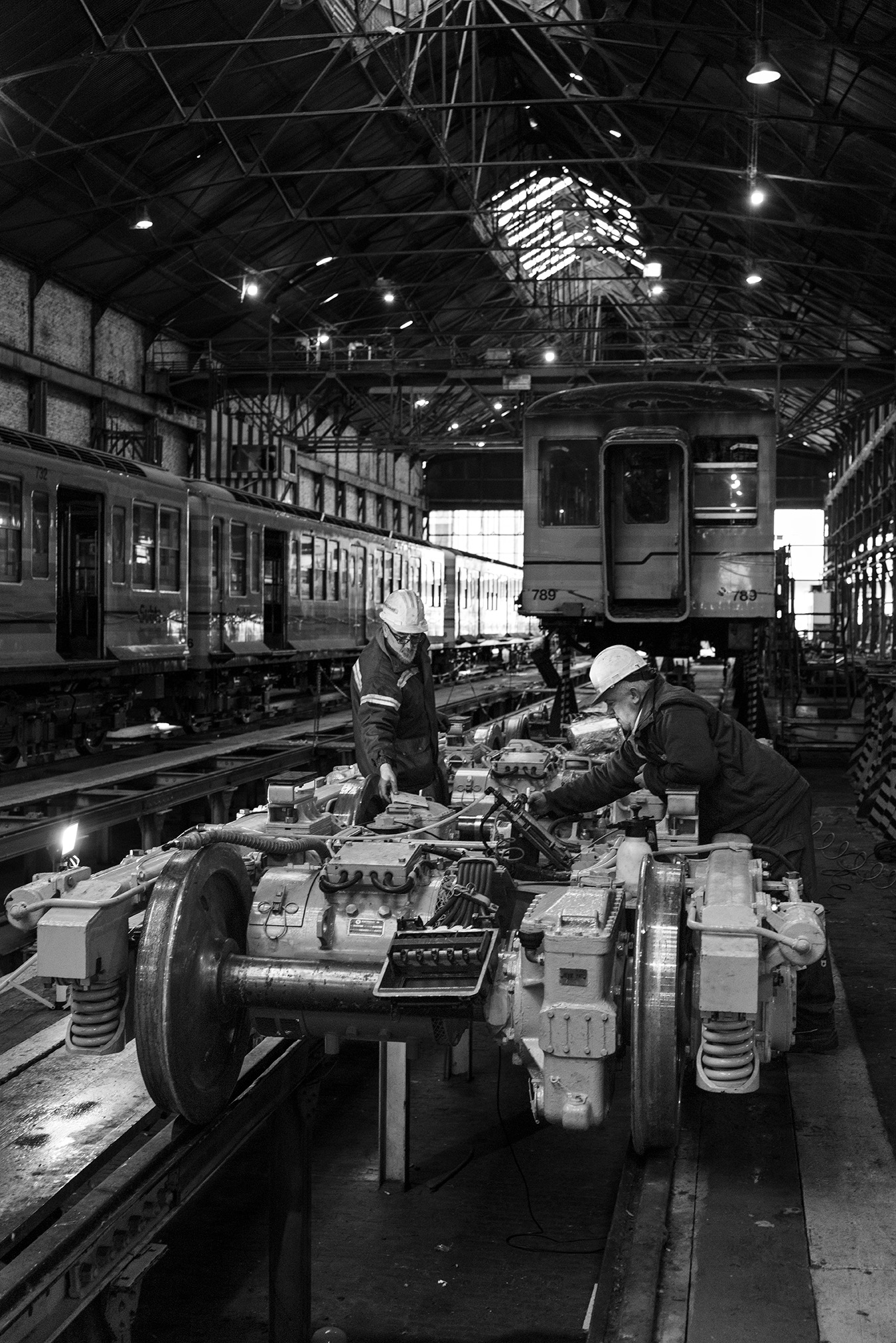 Julián Casella. Taller Polvorín de la Red de Subte y Premetro