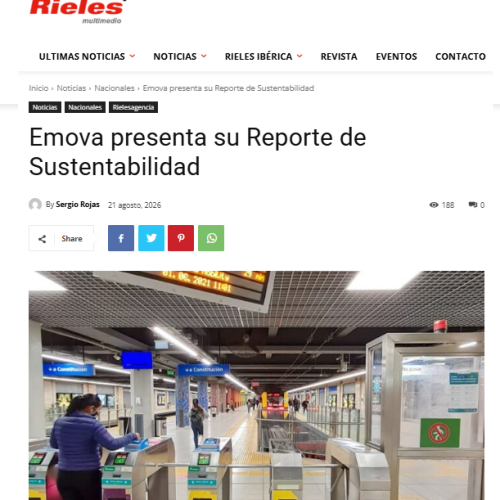 Nota de Rieles sobre el Reporte de Sustentabilidad