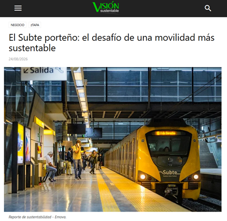 Nota de Visión sustentable sobre el Reporte de Sustentabilidad