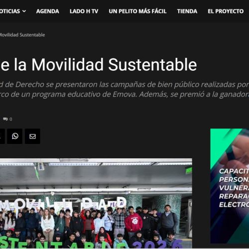 Nota de Lado H sobre la Muestra de Movilidad Sustentable